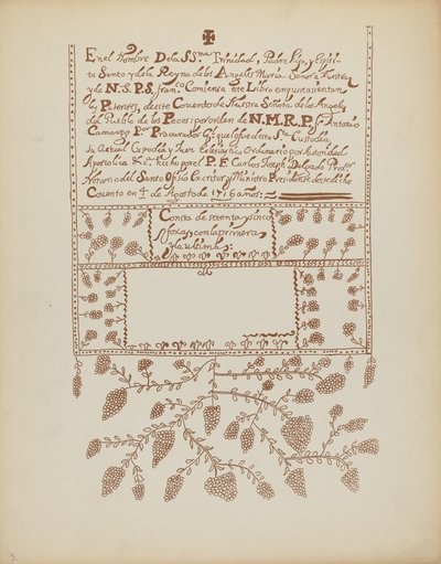 Teller 3: Pecos-Buch der Visitations: Aus dem Portfolio "Spanische Kolonialdesigns von New Mexico" von American 20th Century