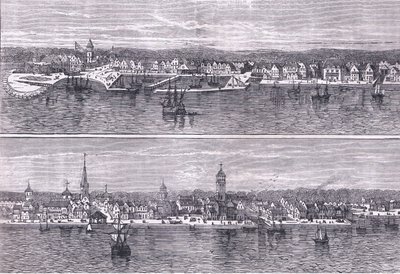 New York Mitte des 19. Jahrhunderts, Illustration aus Cassells Geschichte der Vereinigten Staaten, veröffentlicht von Cassell, Petter & Galpin, ca. 1900 von American English school