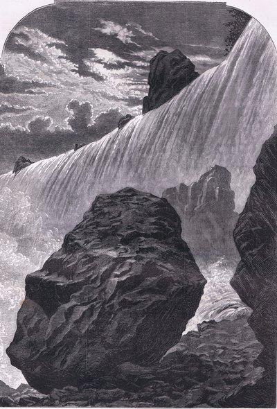 Niagarafälle (Illustration aus Cassells Geschichte der Vereinigten Staaten) von American English school