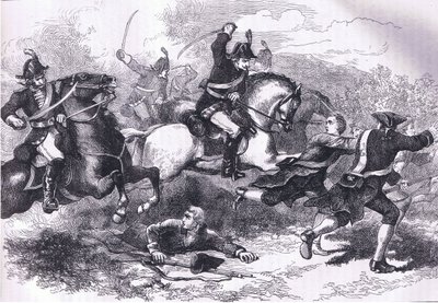 Niederlage der loyalen Rekruten, Illustration aus Cassells Geschichte der Vereinigten Staaten, veröffentlicht von Cassell, Petter & Galpin, ca. 1900 von American English school