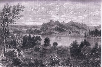 Das Tal des Mississippi, Illustration aus Cassells Geschichte der Vereinigten Staaten, veröffentlicht von Cassell, Petter & Galpin, ca. 1900 (Litho) von American English school