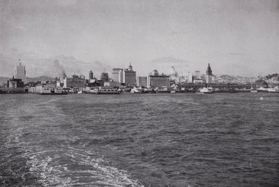 Kalifornien: Skyline von San Francisco, von einer Southern Pacific Fähre von American Photographer (after)