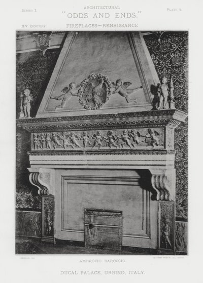 Kamin: Herzogspalast, Urbino, Italien von American Photographer (after)