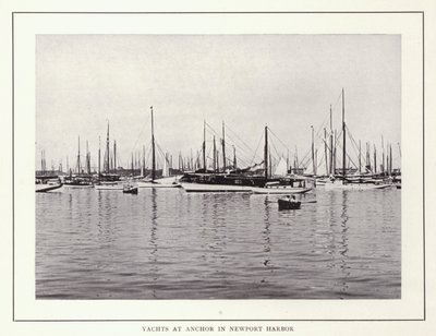 Newport, Rhode Island: Yachten vor Anker im Hafen von Newport von American Photographer (after)
