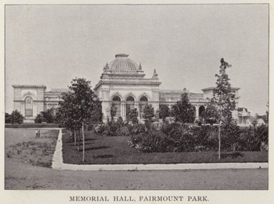 Philadelphia: Memorial Hall, Fairmount Park von American Photographer (after)