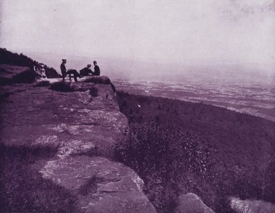Aussicht vom Gipfel der White Mountains, New Hampshire (s/w Foto) von American Photographer (after)