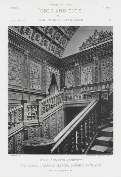 Treppenhaus, Canford Manor, Dorset, England von American Photographer (after)