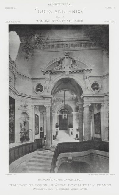 Ehrentreppe, Schloss Chantilly, Frankreich von American Photographer (after)