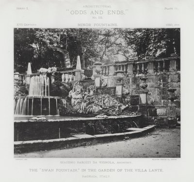 Der "Schwanenbrunnen," im Garten der Villa Lante, Bagnaia, Italien von American Photographer (after)