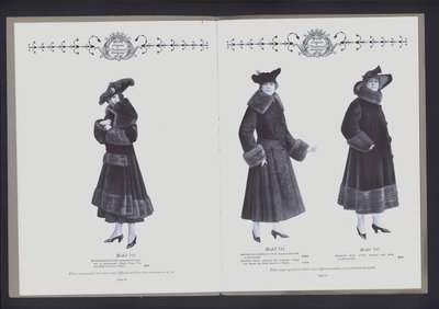 Doppelseite aus The Theater of Fur Fashion von American Photographer (after)