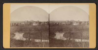 Vogelperspektive auf Wohngebäude, ca. 1870 von American Photographer