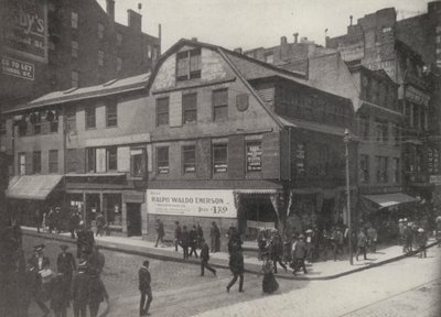 Boston: Old Corner Bookstore, erbaut 1712 von American Photographer