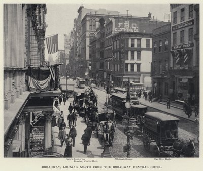 Broadway, Blick nach Norden vom Broadway Central Hotel von American Photographer