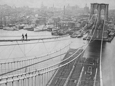 Brooklyn Bridge, 1883 von American Photographer