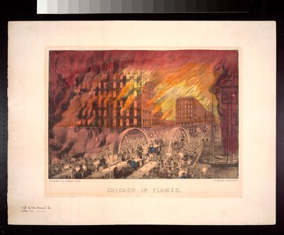 Chicago in Flammen, 1871 von American Photographer