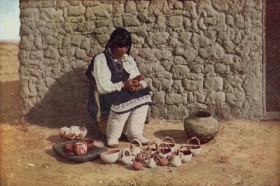 Töpferdekoration, Pueblo von Isleta, New Mexico von American Photographer