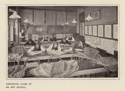 Entwurfsklasse an einer Kunstschule von American Photographer