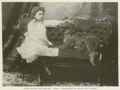 Helen Keller und ihr Hund von American Photographer