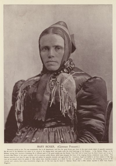 Mary Moser, Deutsche Bäuerin von American Photographer