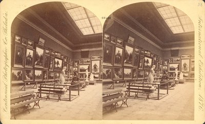 Memorial Hall, Amerikanische Abteilung, Centennial International Exhibition von 1876, Philadelphia von American Photographer