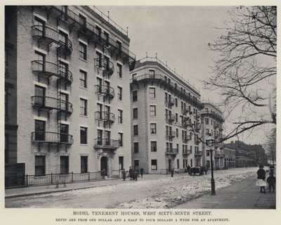 Modell-Mietshäuser, West Sixty-Ninth Street von American Photographer