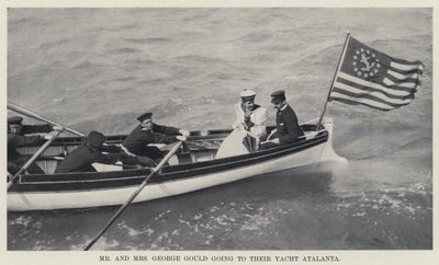 Mr und Mrs George Gould auf dem Weg zu ihrer Yacht Atalanta von American Photographer