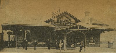 Zeitungsausschnitt: Powelton Avenue Station, Pennsylvania, USA, 1896 von American Photographer