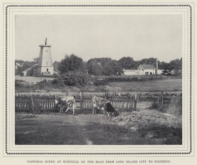 Pastorale Szene in Winfield, auf der Straße von Long Island City nach Flushing von American Photographer