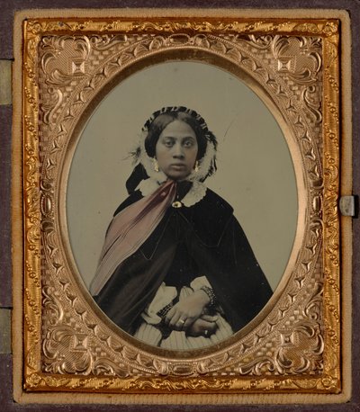 Porträt einer Frau, möglicherweise Josephine Folks, ca. 1860 von American Photographer