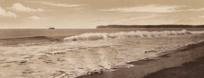 San Diego: Brandung am Coronado Beach, Point Loma in der Ferne, San Diego von American Photographer