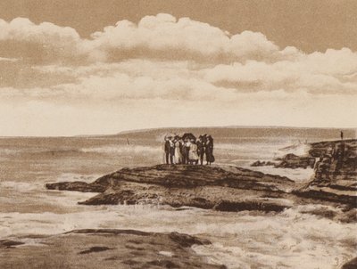 San Diego: Turtle Rock, La Jolla, nahe San Diego (s/w Foto) von American Photographer