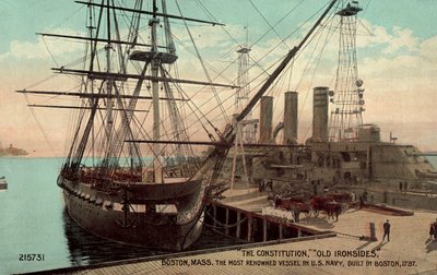 Die Constitution, Old Ironsides, Boston, Massachusetts, das berühmteste Schiff der US Navy von American Photographer