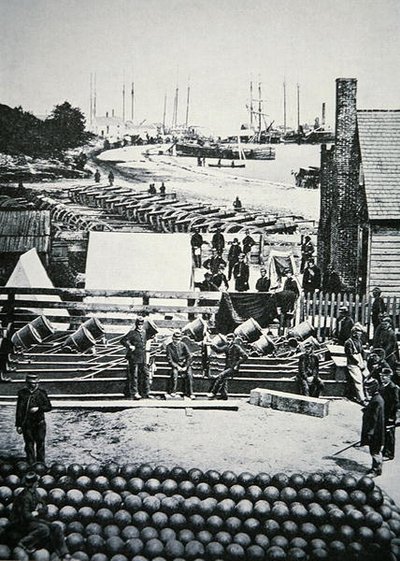 Munitionsdepot der Unionsarmee in City Point, Virginia von American Photographer