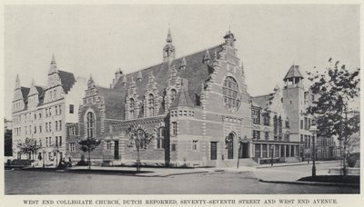 West End Collegiate Church, Dutch Reformed, Seventy-Seventh Street und West End Avenue von American Photographer