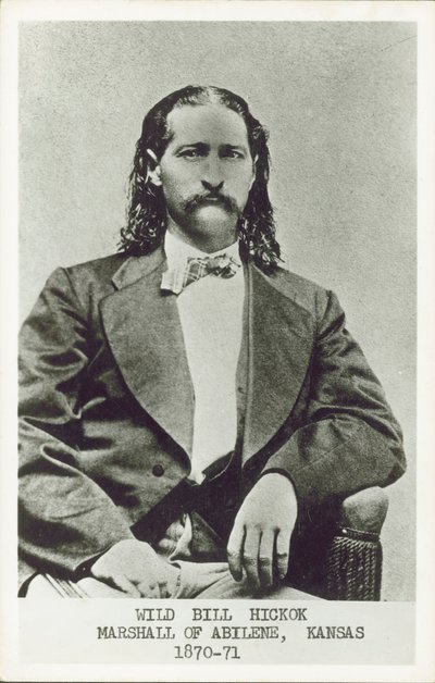 Wild Bill Hickok, Revolverheld, Spieler und Gesetzeshüter des amerikanischen Westens (s/w Foto) von American Photographer