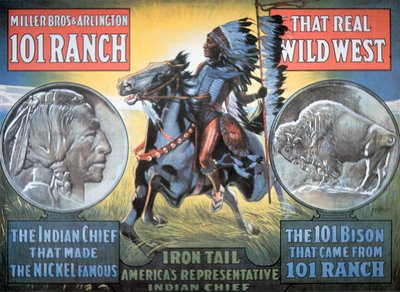 101 Ranch Wild West Show Plakat, mit 