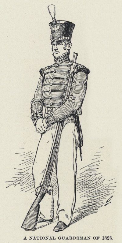 Ein Nationalgardist von 1825 von American School