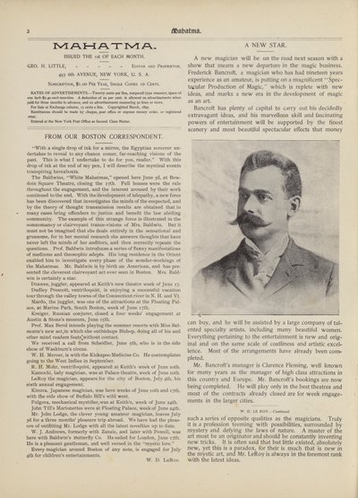 Ein neuer Stern, Frederick Bancroft von American School