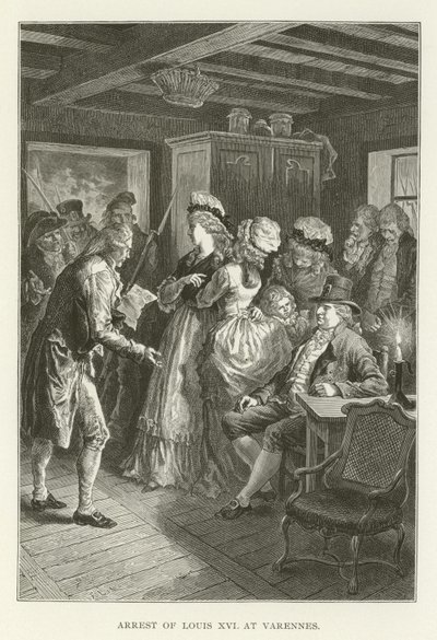 Verhaftung von Ludwig XVI. in Varennes von American School