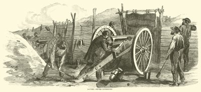 Batterie vor Petersburg, Juni 1864 von American School