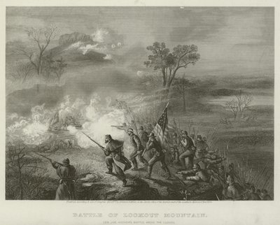 Schlacht am Lookout Mountain, 1863 von American School
