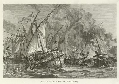 Schlacht von den Ägusa-Inseln, 1. Punischer Krieg, 241 v. Chr. von American School