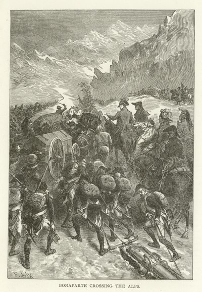 Bonaparte überquert die Alpen von American School