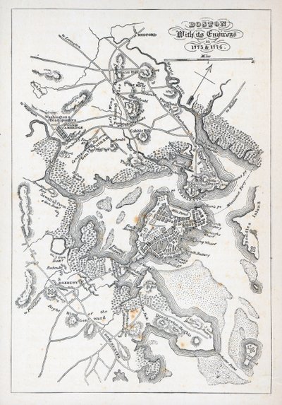 Boston und seine Umgebung in den Jahren 1775 und 1776 von American School