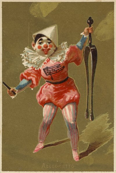 Junge als Clown verkleidet von American School