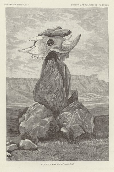 Buffalo-Head-Denkmal von American School