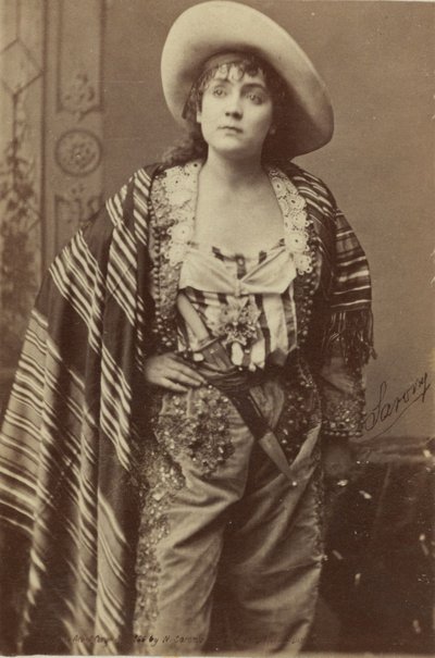 Kabinettskarte des Schauspielers Adah Isaacs Menken von American School