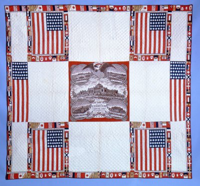 Centennial-Quilt, Massachusetts, 1876 von American School