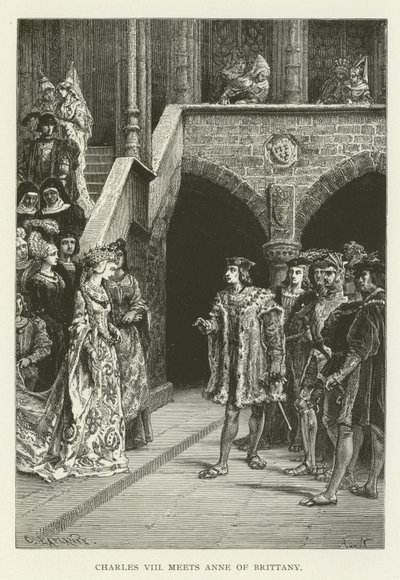 Karl VIII. trifft Anne von Bretagne von American School