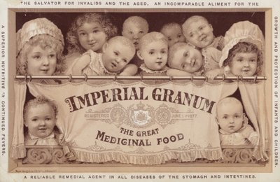 Kinder und Kleinkinder werben für Imperial Granum von American School